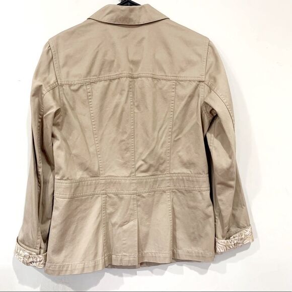 Liz Claiborne Khaki Utility Jacket — Size S - Picture 3 of 5